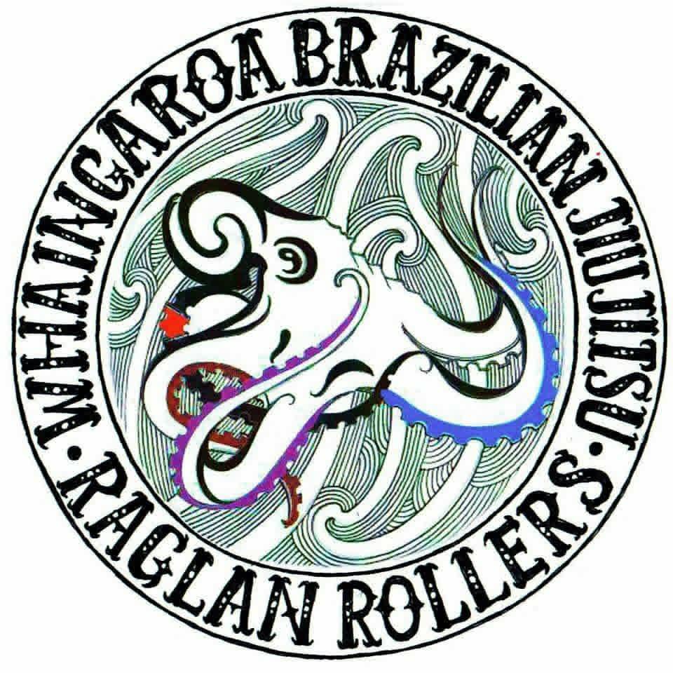 Whāingaroa Brazilian Jiu-Jitsu badge logo